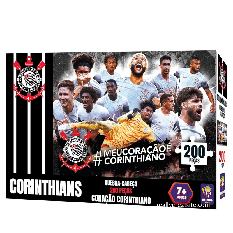 Quebra Cabeça colecionável Coração Corinthiano 200 pçs