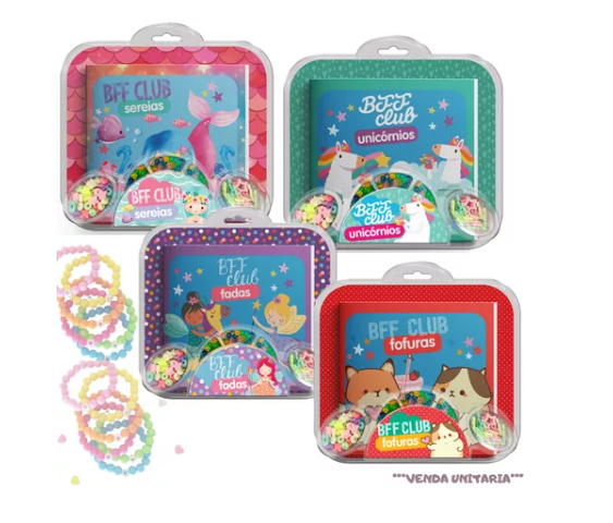 Livrinho de Atividades Kit Miçangas Biju Pulseira Colar
