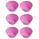 6 Mini Formas Para Bolo Cupcake de Silicone