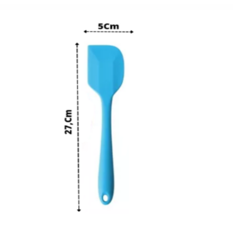 Espátula 27 Cm Pão Duro Silicone Maciço Reforçada