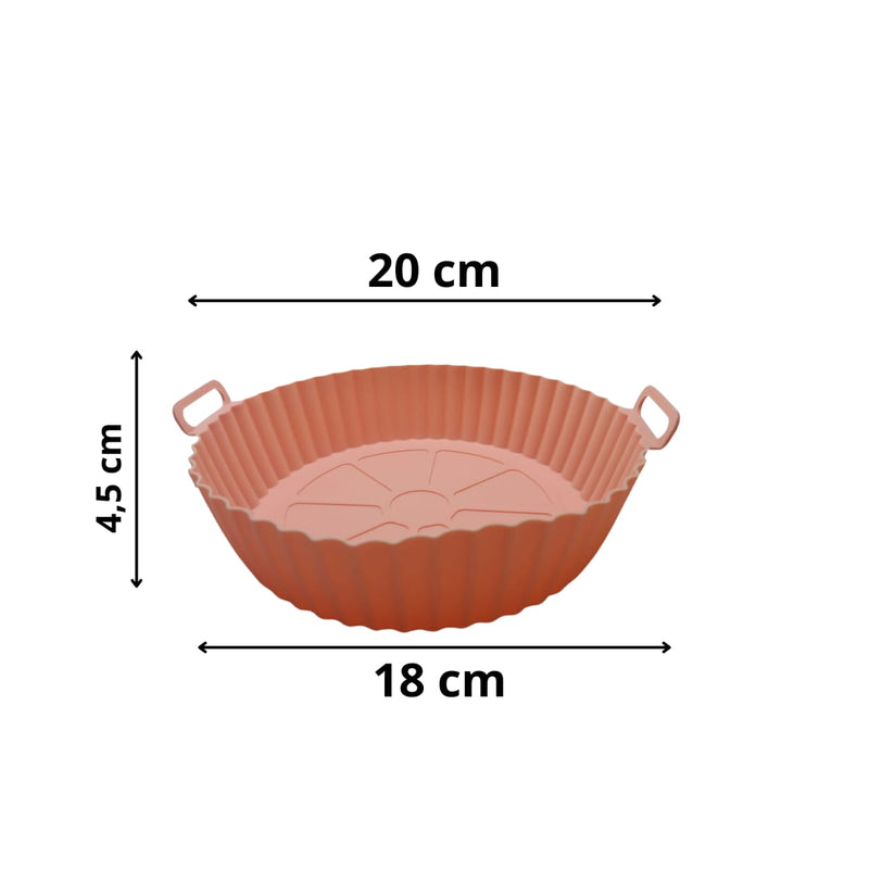 Forma Silicone Air Fryer Reutilizavel Protetor Microondas
