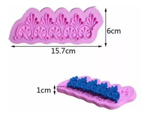 Molde de Silicone Para Confeitaria e Artesanato Rodapé