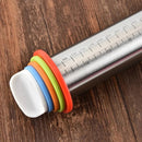 Rolo de Inox Com Nivelador Para Massas 43 Cm