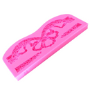 Molde de Silicone Laço Arabesco Babado Floral