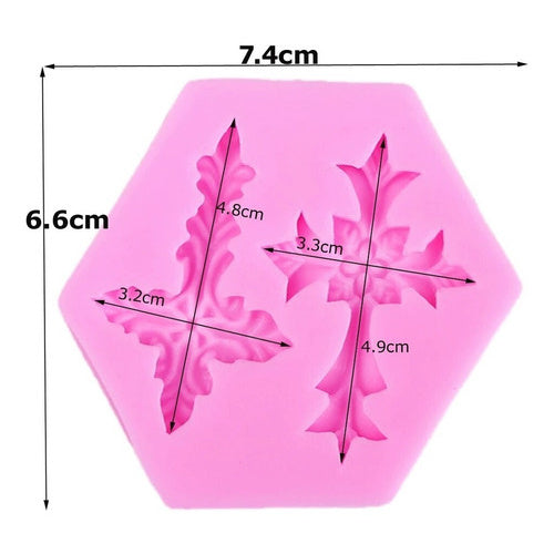 Molde de Silicone Pasta Americana ou Biscuit Cruz CM 210