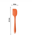 6 Espátulas 27 Cm Pão Duro Reforçada Silicone Maciço Multiuso