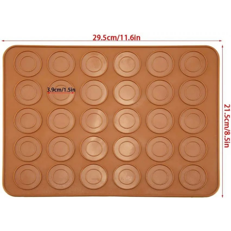 Molde de Silicone Macaron, Muffin, Bem Casado 30 Cavidades