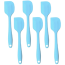 6 Espátulas 21 Cm Pão Duro Silicone Maciço Reforçada