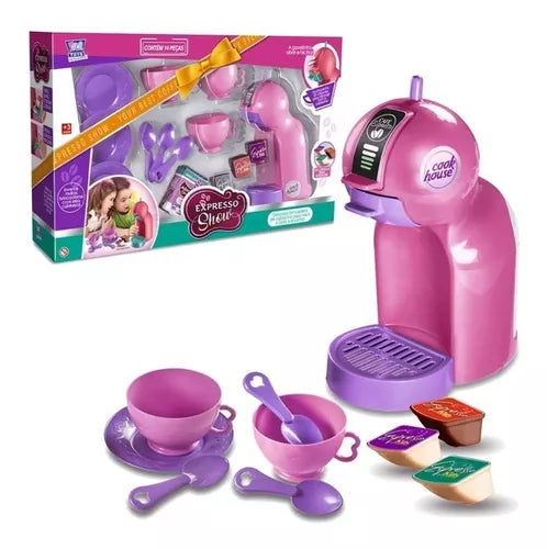 Kit Brinquedo de Cozinha Cafeteira Infantil Master Chef