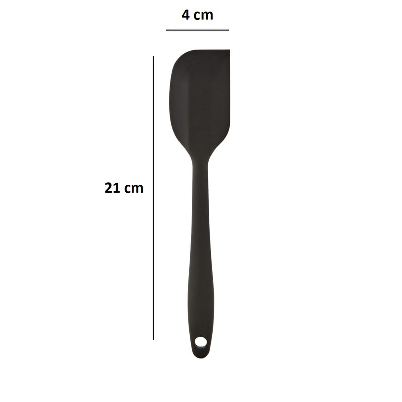 Espátula 21 Cm Pão Duro Silicone Maciço Reforçada
