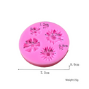 Kit 3 Moldes De Silicone Flores Rosa Margarida biscuit