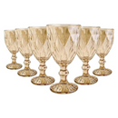 Jogo de Taças Vidro Primeira Linha Vinho Agua Linha Diamond