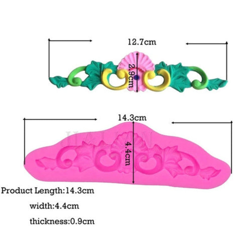 Molde de Silicone Arabesco Vintage Barroco CM 441
