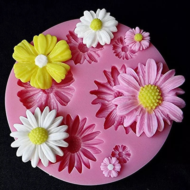 Molde de Silicone Para Confeitaria e Biscuit Margarida