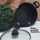 Jogo 5 Pçs de Panelas PREMIUM Revestimento Cerâmica Indução