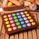 Molde de Silicone Macaron, Muffin, Bem Casado 30 Cavidades