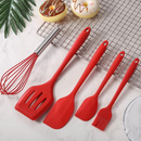 Kit 5 Peças de Utensilios de Cozinha de Silicone Antiaderente