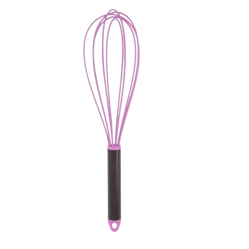 Fouet Batedor 29 Cm Inox Silicone Ovos Massas Bolos Cremes
