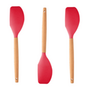 3 Espátulas Raspadora Pão Duro Madeira e Silicone