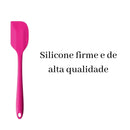 6 Espátulas 27 Cm Pão Duro Reforçada Silicone Maciço Multiuso