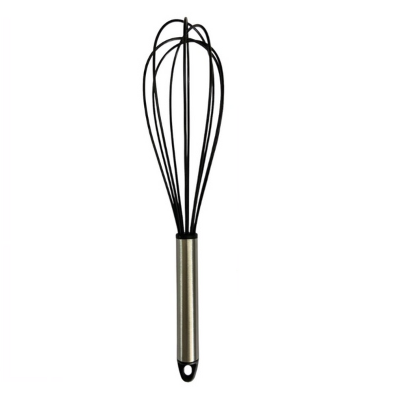 Fouet Batedor 29 Cm Inox Silicone Ovos Massas Bolos Cremes