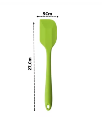 2 Espátulas 27 Cm Pão Duro Silicone Maciço Reforçada