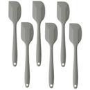 6 Espátulas 21 Cm Pão Duro Silicone Maciço Reforçada