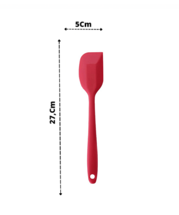 2 Espátulas 27 Cm Pão Duro Silicone Maciço Reforçada