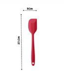 5 Espátulas 27 Cm Pão Duro Silicone Maciço Reforçada