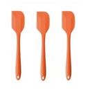 3 Espátulas 21 Cm Pão Duro Silicone Maciço Reforçada