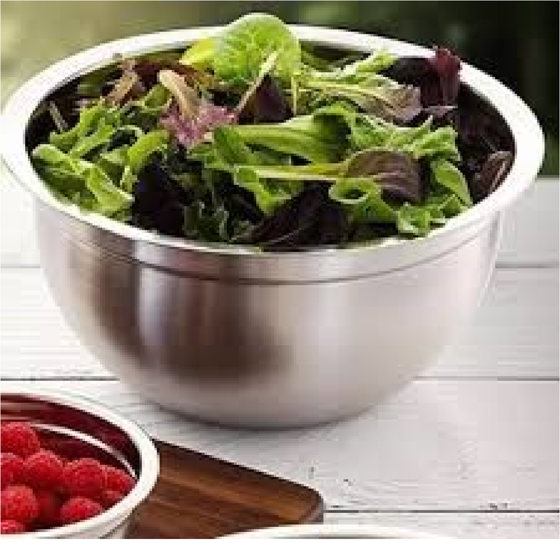 Tigela 800 ML Mixing Bowl em Aço Inox Para Salada Cozinha
