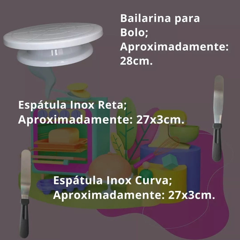 Kit Confeitaria 66 Peças