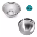 Tigela 4,6 Litros Mixing Bowl em Aço Inox Para Salada Cozinha