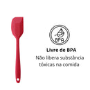 3 Espátulas 27 Cm Pão Duro Silicone Maciço Reforçada