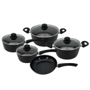 Jogo 5 Pçs de Panelas PREMIUM Revestimento Cerâmica Indução