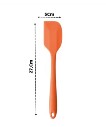 5 Espátulas 27 Cm Pão Duro Silicone Maciço Reforçada