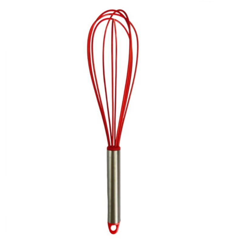 Fouet Batedor 29 Cm Inox Silicone Ovos Massas Bolos Cremes