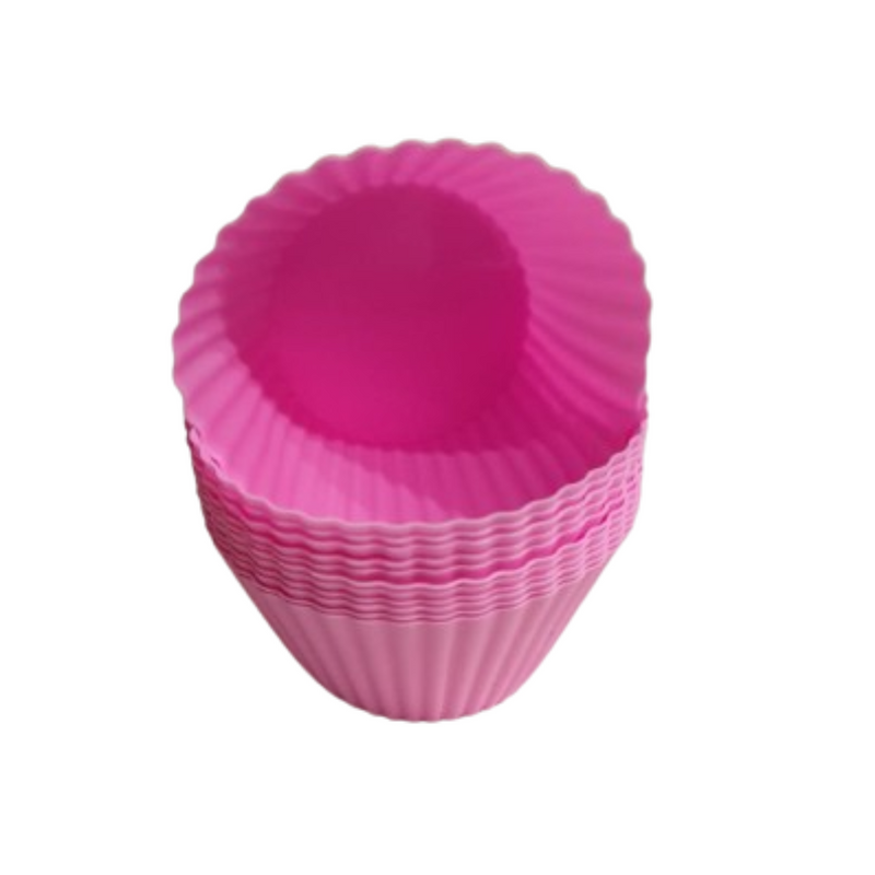 12 Mini Formas Para Bolo Cupcake De Silicone