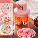 Mini Processador de Alimentos Elétrico Sem Fio Recarregável