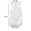 Vaso de Vidro Grosso Primeira Linha Forma Irregular