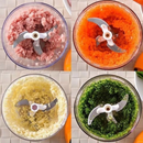 Processador e Triturador de Alimentos Manual Com 3 Lâminas WX7196