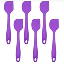 6 Espátulas 27 Cm Pão Duro Reforçada Silicone Maciço Multiuso