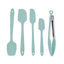 Kit Espátulas e Pegador em Silicone 5 Peças
