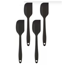 4 Espátulas 27 Cm Pão Duro Silicone Maciço Reforçada