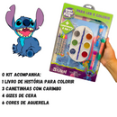 Livro Super Color Pack Disney Stitch Para Ler e Colorir