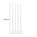 Kit Churrasco 7 Pçs Inox Garfo Espátula Pegador Espeto Com Estojo