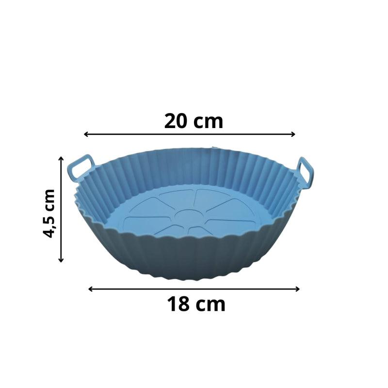 Forma Silicone Air Fryer Reutilizavel Protetor Microondas