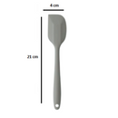 Espátula 21 Cm Pão Duro Silicone Maciço Reforçada