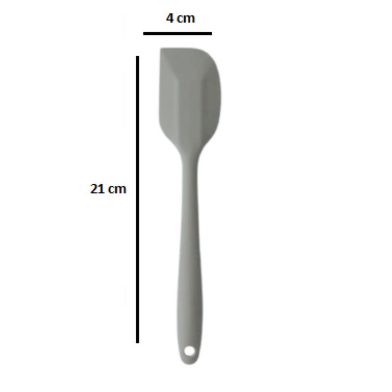 Espátula 21 Cm Pão Duro Silicone Maciço Reforçada