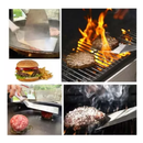 Espátula Curva Aço Inox Lanche Chapeiro Pizza Cozinha Cabo Branco